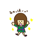 ガーリーおかっぱ女子（個別スタンプ：24）