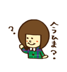 ガーリーおかっぱ女子（個別スタンプ：26）