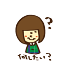 ガーリーおかっぱ女子（個別スタンプ：30）