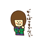 ガーリーおかっぱ女子（個別スタンプ：34）