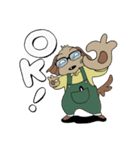 いぬとメガネのさも日常（個別スタンプ：3）