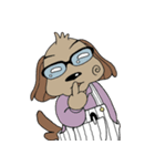 いぬとメガネのさも日常（個別スタンプ：12）