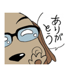いぬとメガネのさも日常（個別スタンプ：13）