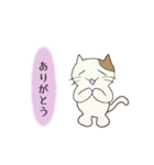 そばかすネコの使いやすいスタンプ（個別スタンプ：4）