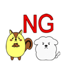 リスぷく＆わた犬の日常（個別スタンプ：8）