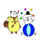 リスぷく＆わた犬の日常（個別スタンプ：10）