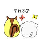 リスぷく＆わた犬の日常（個別スタンプ：21）