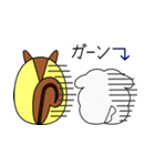 リスぷく＆わた犬の日常（個別スタンプ：22）