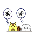 リスぷく＆わた犬の日常（個別スタンプ：31）