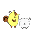 リスぷく＆わた犬の日常（個別スタンプ：33）