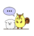 リスぷく＆わた犬の日常（個別スタンプ：34）