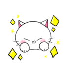 糸目にゃんこのシロ（個別スタンプ：4）