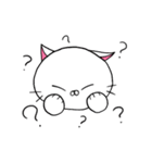 糸目にゃんこのシロ（個別スタンプ：15）