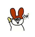 てぶくろうさぎ（個別スタンプ：1）