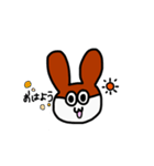 てぶくろうさぎ（個別スタンプ：16）