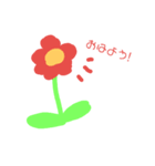 お花スタンプその1（個別スタンプ：1）
