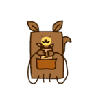 四角い動物さん（個別スタンプ：21）