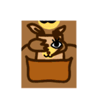 四角い動物さん（個別スタンプ：22）