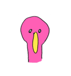 とまどいフラミンゴ（個別スタンプ：9）