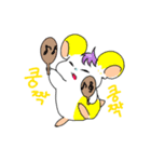 cute Korean hamster（個別スタンプ：8）