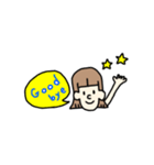 あかるいボブッ子（個別スタンプ：5）