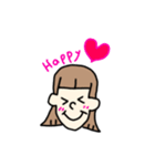 あかるいボブッ子（個別スタンプ：6）