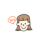 あかるいボブッ子（個別スタンプ：7）