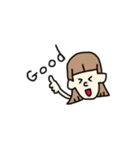 あかるいボブッ子（個別スタンプ：14）