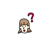 あかるいボブッ子（個別スタンプ：16）