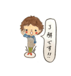 ショートヘアの女の子の毎日（個別スタンプ：6）