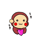 おさるのすたんぷ。（個別スタンプ：2）