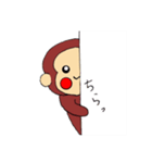 おさるのすたんぷ。（個別スタンプ：3）