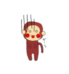 おさるのすたんぷ。（個別スタンプ：4）