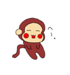 おさるのすたんぷ。（個別スタンプ：10）