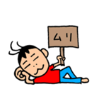 サルっぽ男子（個別スタンプ：6）