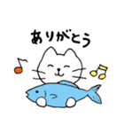 まいにち白ねこスタンプ（個別スタンプ：1）