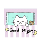 まいにち白ねこスタンプ（個別スタンプ：21）