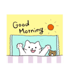 まいにち白ねこスタンプ（個別スタンプ：22）