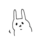 二重顎うさぎ（個別スタンプ：4）