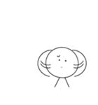 白のキャラクター（個別スタンプ：6）