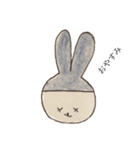 頭巾の小さなうさぎ。（個別スタンプ：3）