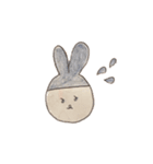 頭巾の小さなうさぎ。（個別スタンプ：10）