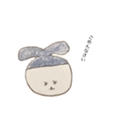 頭巾の小さなうさぎ。（個別スタンプ：11）