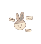 頭巾の小さなうさぎ。（個別スタンプ：18）
