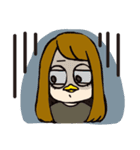 鳥系女子のスタンプ（個別スタンプ：7）