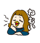 鳥系女子のスタンプ（個別スタンプ：10）
