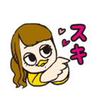 鳥系女子のスタンプ（個別スタンプ：16）