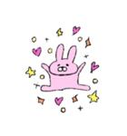 ふてぶてしいうさぴょん。（個別スタンプ：30）