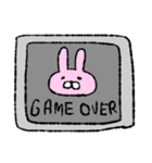 ふてぶてしいうさぴょん。（個別スタンプ：31）