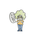 モジャ子の代弁（個別スタンプ：6）